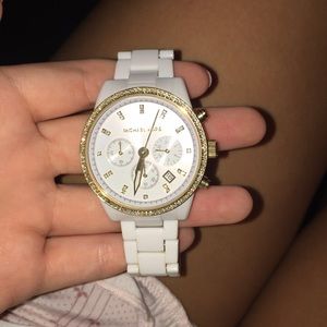 White Michael Kors watch